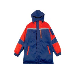 設計男裝中長款橙色配藏藍色工作服     訂製冬季棉服工業制服   汽修廠定制   防寒冷庫    聚酯纖維80% 棉20%   保暖連帽工作服   螺紋袖口鬆緊   多口袋設計    SKWK173 設計男裝中長款橙色配藏藍色工作服     訂製冬季棉服工業制服   汽修廠定制   防寒冷庫    聚酯纖維80% 棉20%   保暖連帽工作服   螺紋袖口鬆緊   多口袋設計    SKWK173